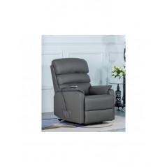 AM Savoy Electric L/T Dual Motor Chair Grey Leather